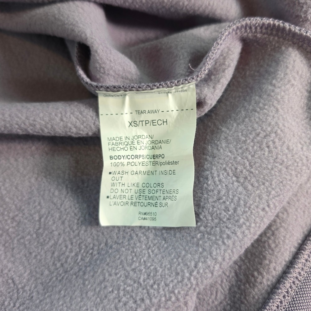 Under Armour ColdGear Winter Layer Women XS Funnel Neck Fleece Sweatshirt Purple - Picture 6 of 6